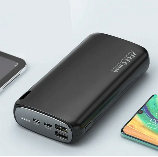 20000mAh Power Bank – 18W Fast Charging, Dual USB, High-Capacity Portable Charger