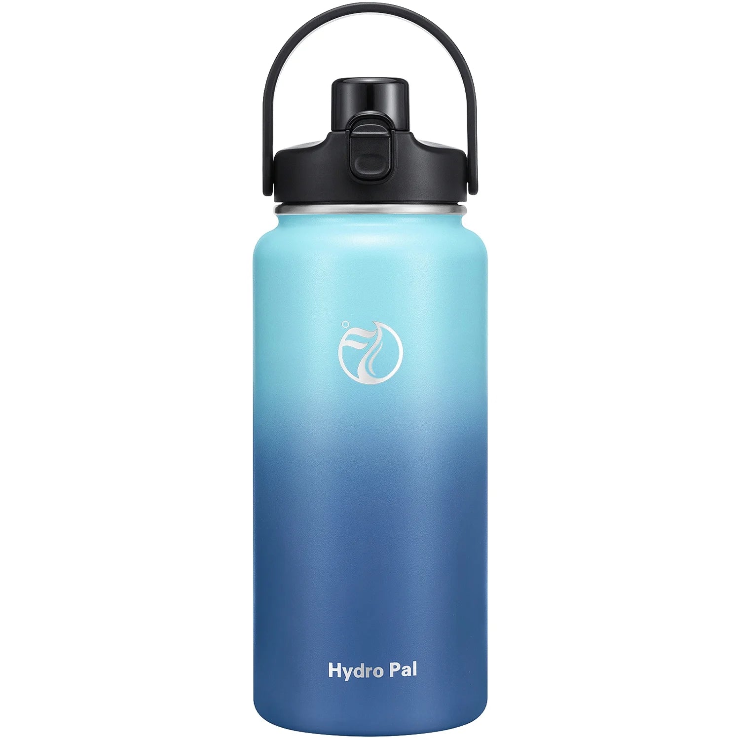 Stainless Steel Water Bottle 40Oz with 2-In-1 Leak Proof Lids(Chug Lid and Straw Lid) Wide Mouth Water Bottle with Straw for Sports and Travel