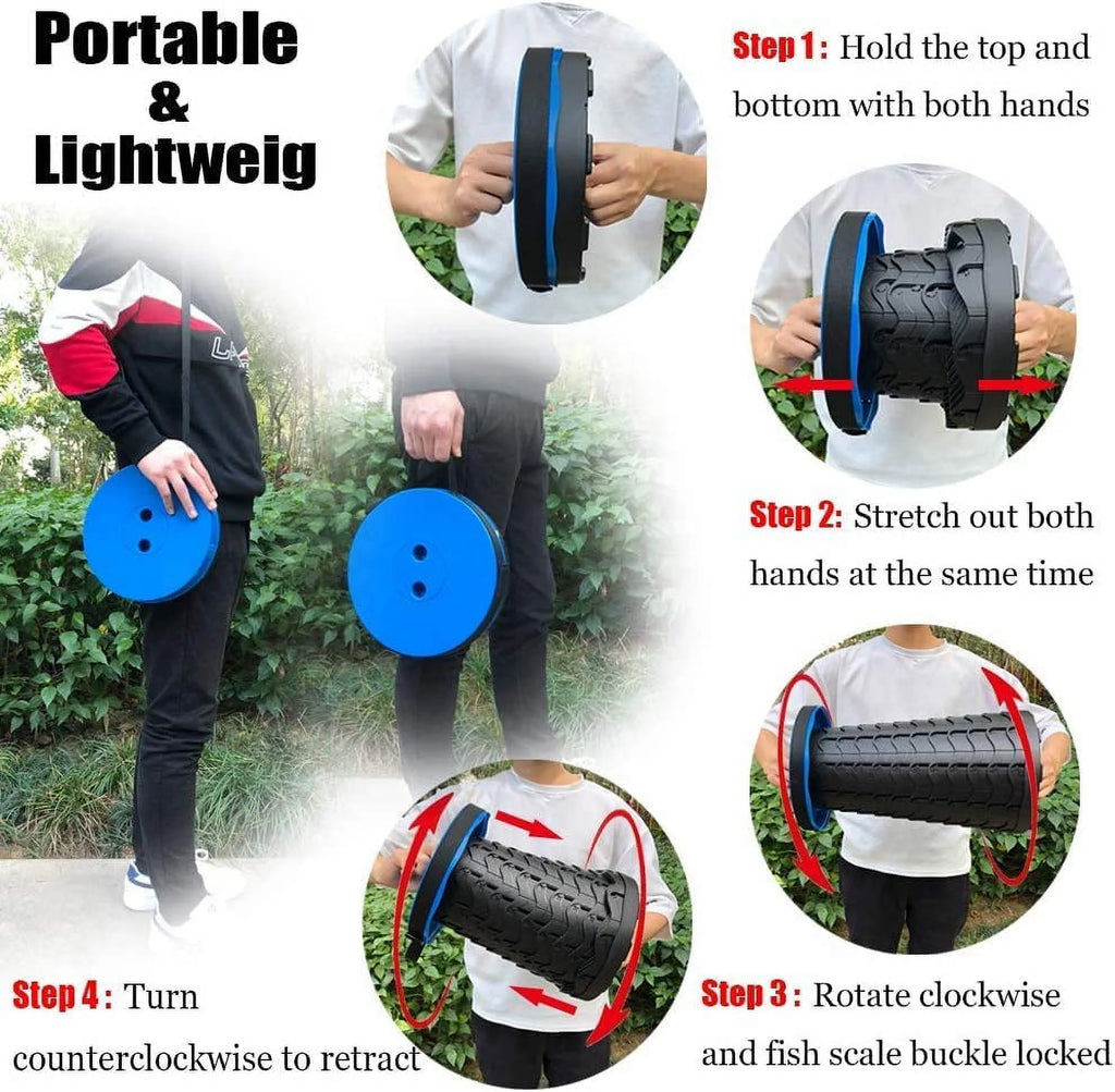 Portable Retractable Collapsible Stool,  Adjustable Camping Stool for Outdoor Travel,Plastic