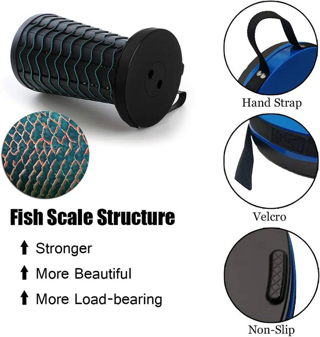 Portable Retractable Collapsible Stool,  Adjustable Camping Stool for Outdoor Travel,Plastic