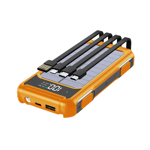 Fast Charging Solar Power Bank (20,000mAh)